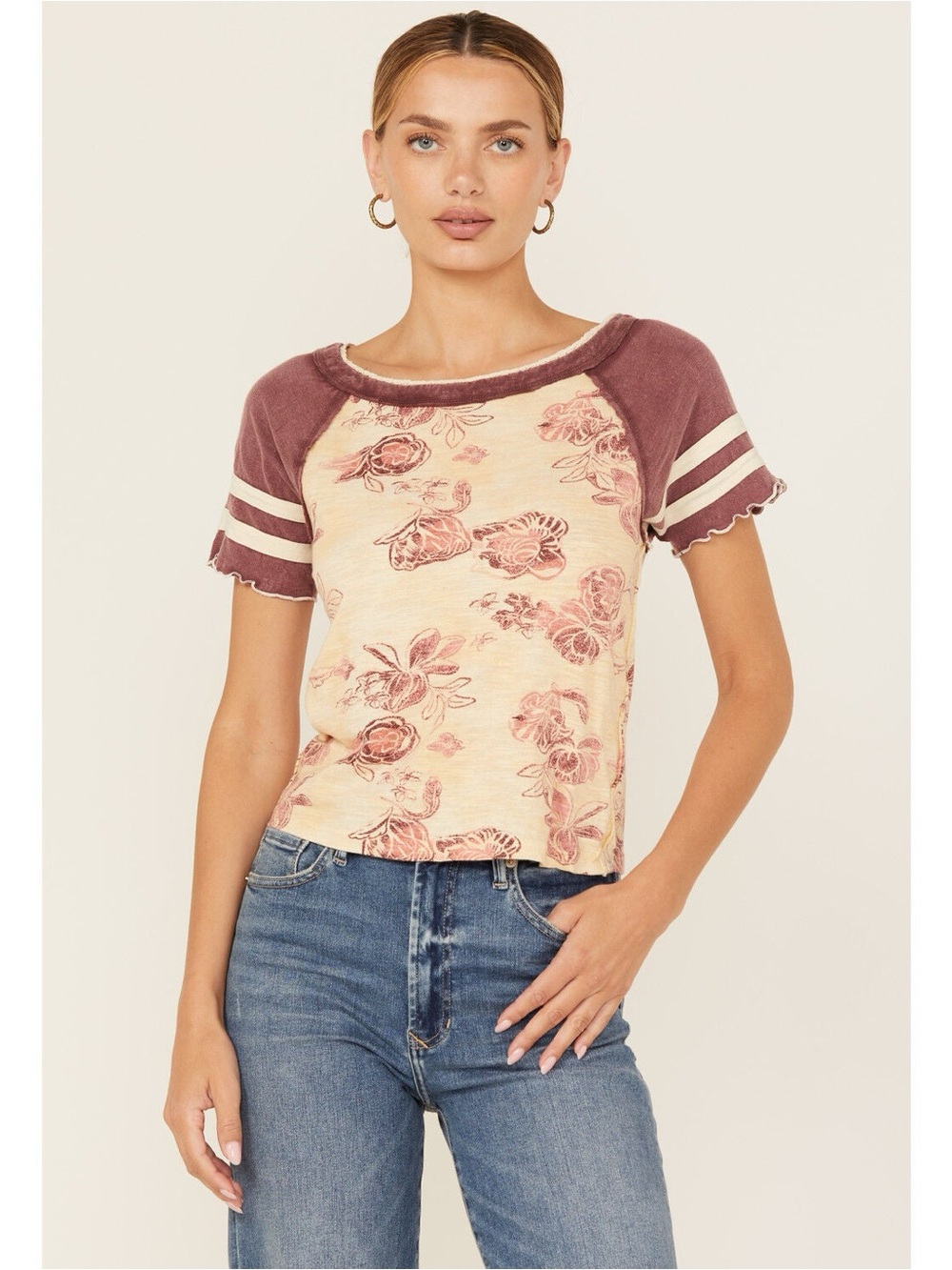 Free People Wish You Were Here Floral Tee 🌸 NWT
